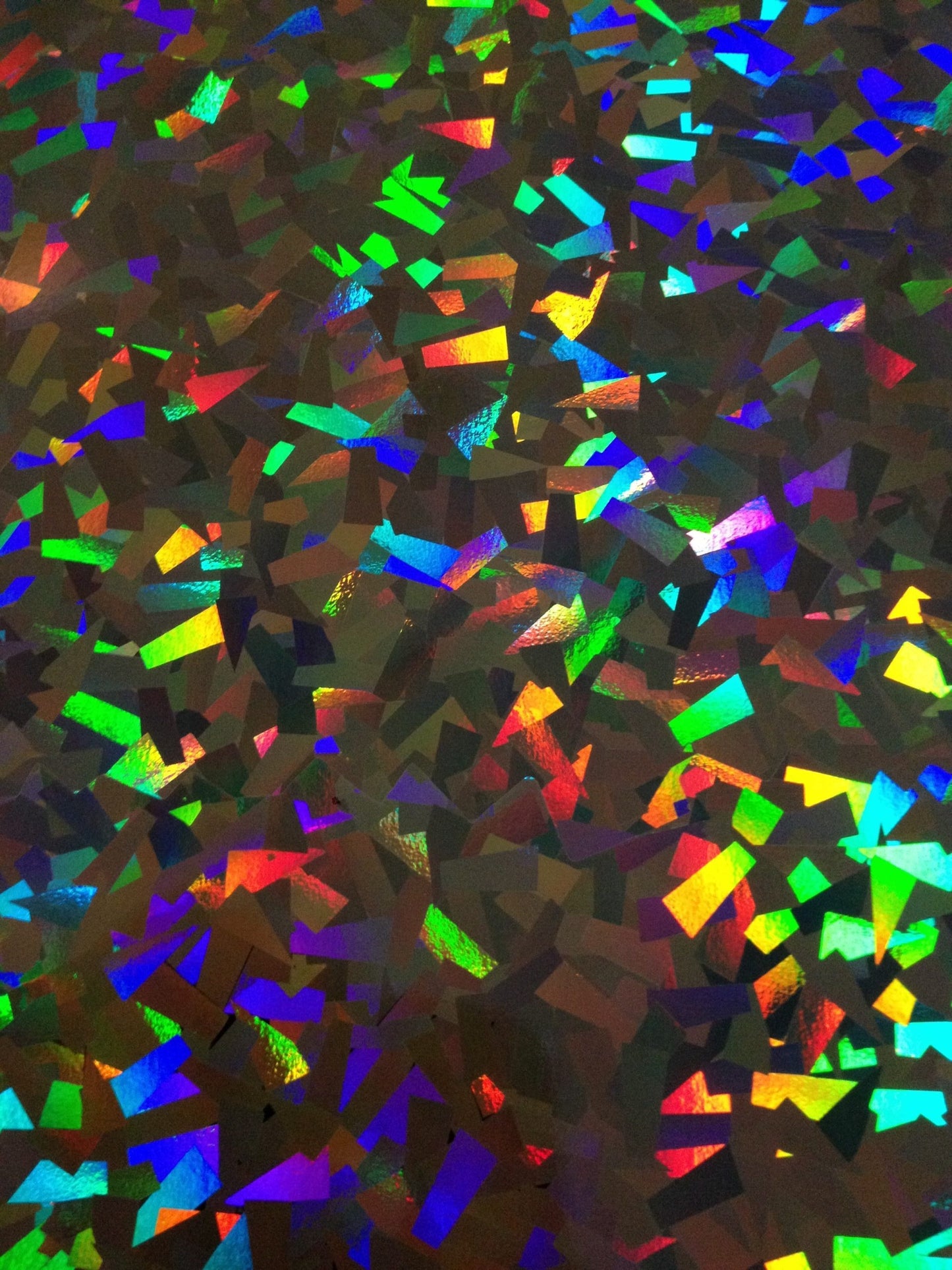 Colorful chrome finish vinyl roll with vibrant holographic patterns for crafts and decorations