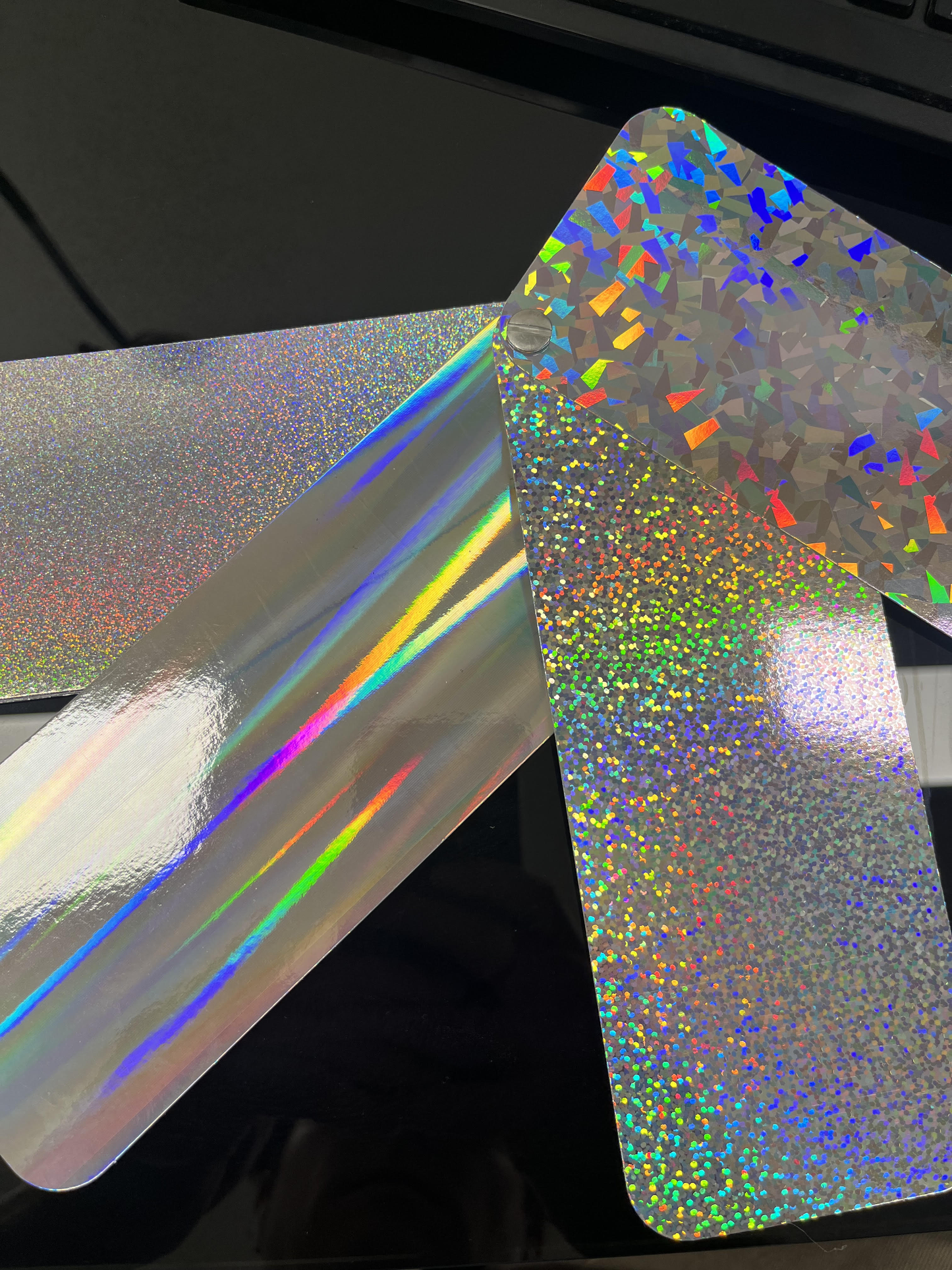 Media One Vinyl Holographic Sheets in Various Patterns for Crafting and DIY Projects