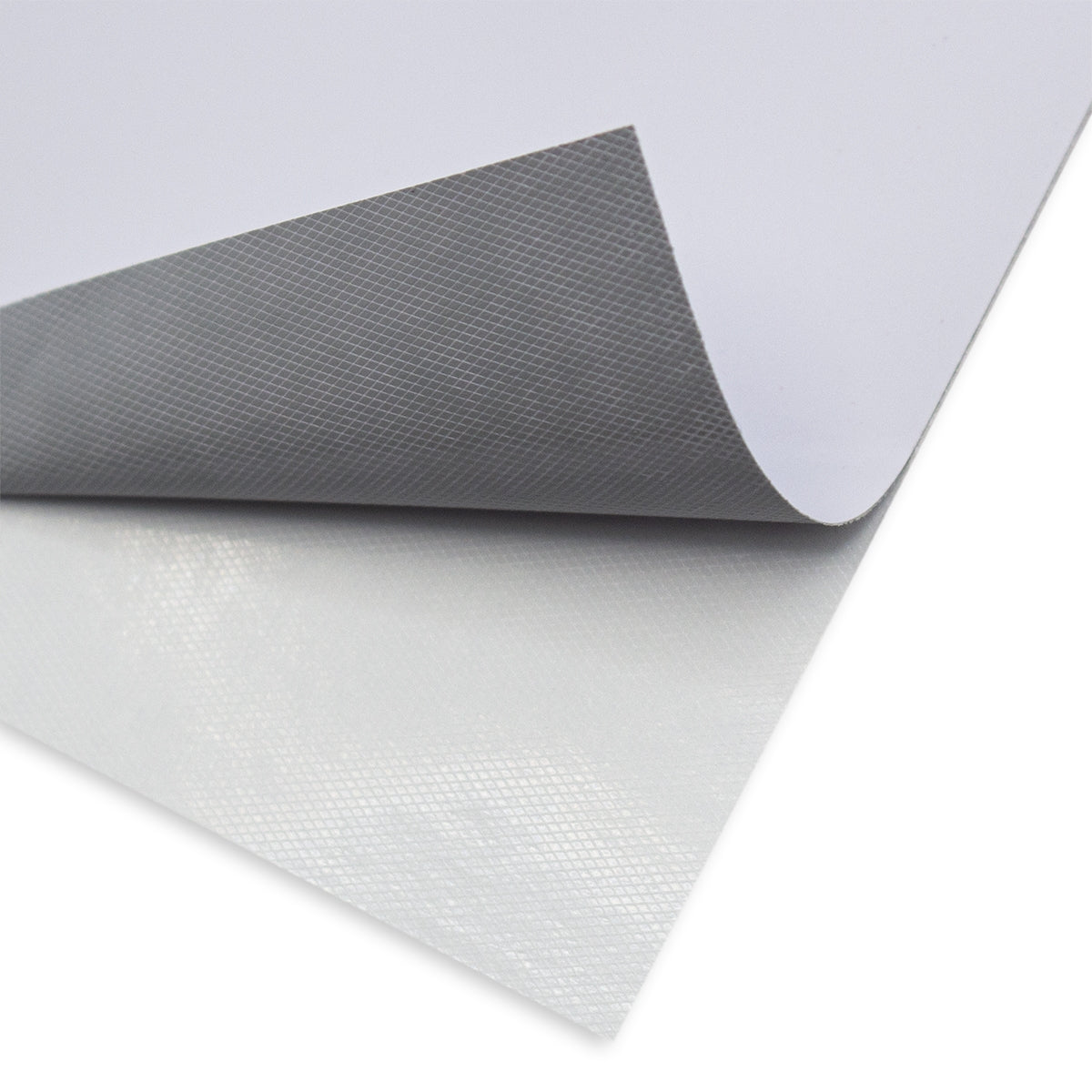 4.5 mil vinyl for signage showing a grey back bubble-free material with a double PE coated liner