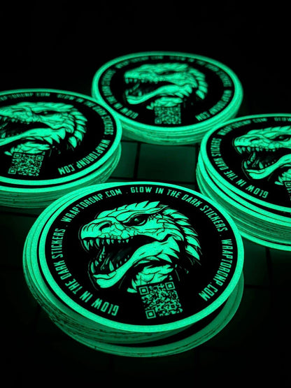 GND4 - 9mil 4 Hours Glow-in-the-Dark Printable Vinyl Permanent Adhesive