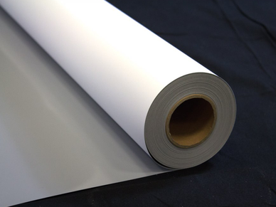 45MBFP - 4.5mil Matte Grey Back Vinyl with Bubble-Free, Permanent Adhesive