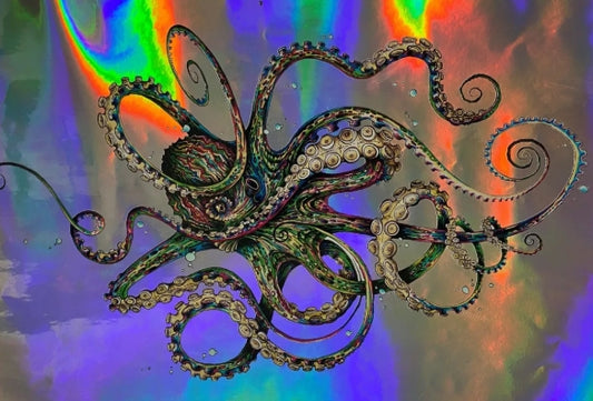 4HTHOLO - 4mil High Tack Bubble-Free Holographic Vinyl with Permanent Adhesive