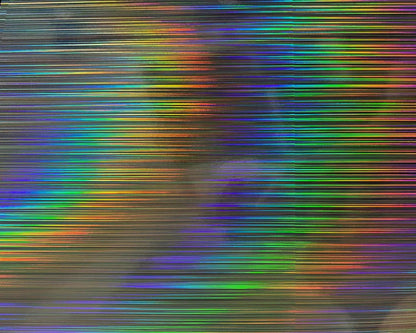 Multicolored textured holographic surface 