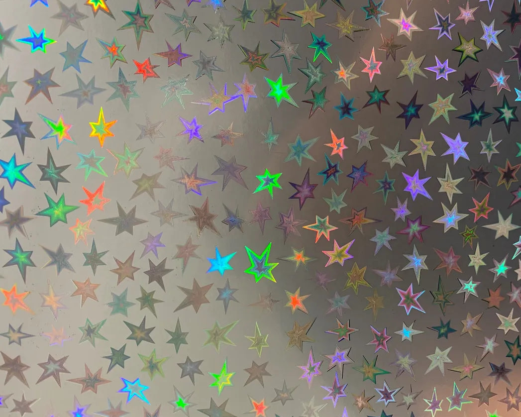 4mil Different Styles of Holographic Vinyls with Permanent Adhesive 54"x150'