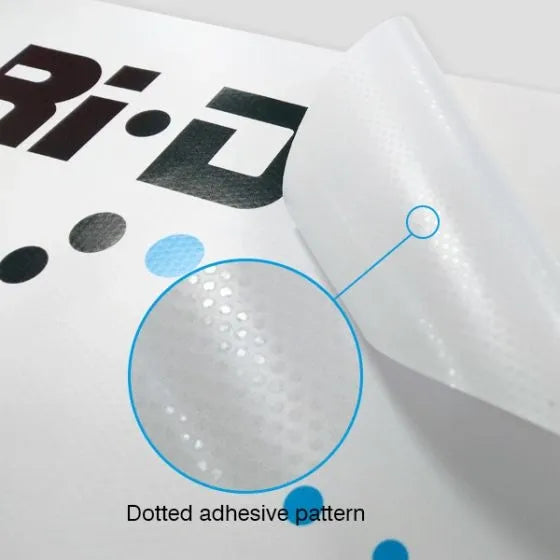 MDOTW - 4mil Matte White Dot-Pattern Removable Adhesive Vinyl
